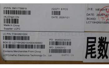 Lenovo 5M11T58819 MECH_ASM BKLT KB NP BK EURO ENG PMX