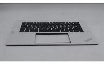 Lenovo 5M11T58909 C-Cover with keyboard, Bulgarian, White, FingerPrint, UK