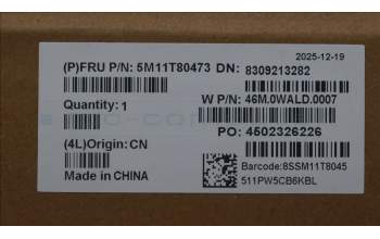 Lenovo 5M11T80473 Lenovo LCD Module, 16\", WQXGA+, Touch, Anti-Glare, Anti-reflection, Anti-smudge, OLED, 650nit, 100%DCI-P3, Color Calibration, W/5MP RGB+IR Camera