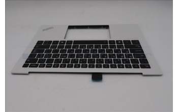 Lenovo 5M11U03792 C-Cover with keyboard, Arabic, Black/White, FingerPrint, WLAN, US