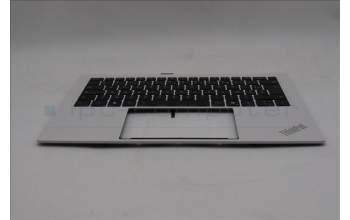 Lenovo 5M11U03800 C-Cover with keyboard, French, Black/White, FingerPrint, WLAN, US