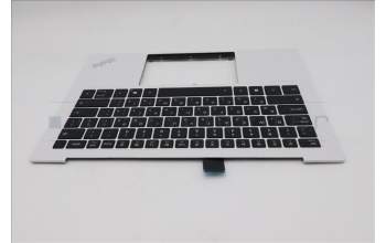 Lenovo 5M11U03804 C-Cover with keyboard, Israel(Hebrew), Black/White, FingerPrint, WLAN, US