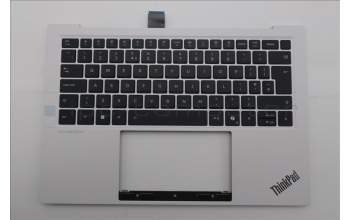 Lenovo 5M11U03824 C-Cover with keyboard, UK English, Black/White, FingerPrint, WLAN, UK