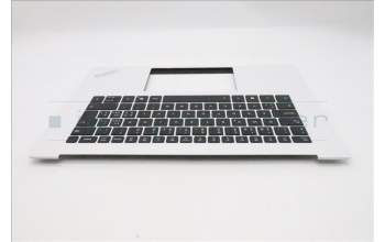 Lenovo 5M11U08078 C-Cover with keyboard, Switzerland, White, FingerPrint, UK