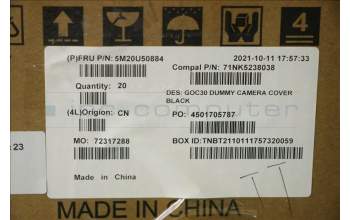 Lenovo 5M20U50884 Dummy housing camera,BLK,24