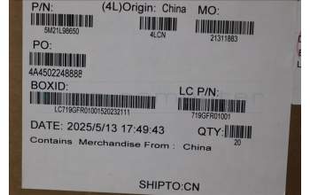 Lenovo 5M21L98650 FRU Mech DUMMY_SMART_CARD