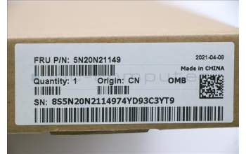 Lenovo 5N20N21149 Keyboard External,French,Black,Backlight