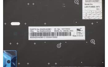 Lenovo 5N20V43033 Interne Tastatur, Estnisch, Schwarz, Nicht beleuchtet