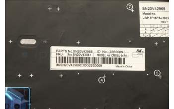 LENOVO 5N20V43041 Keyb X13 G1/L13 G2/L13 Yoga G2 BR