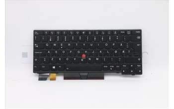 Lenovo 5N20V43054 Keyboard Internal, Norwegian, Black, Backlight, UK