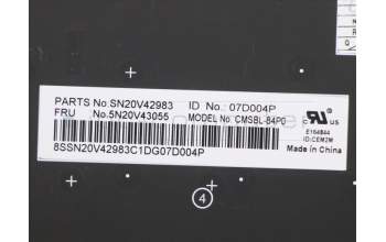 Lenovo 5N20V43055 NB_KYB CMSK-CS20,BK-BL,CHY,POR