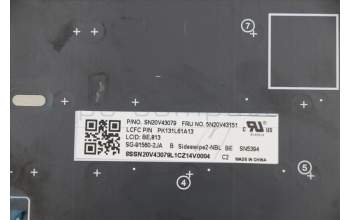 LENOVO 5N20V43151 Keyb X13 G1/L13 G2/L13 Yoga G2 BE
