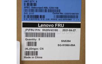 Lenovo 5N20V43180 NB_KYB CMSK-CS20,BK-NBL,LTN,CZE/SLK