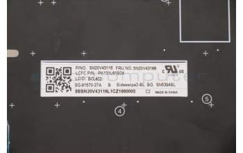 LENOVO 5N20V43188 Keyb X13 G1/L13 G2/L13 Yoga G2 BG