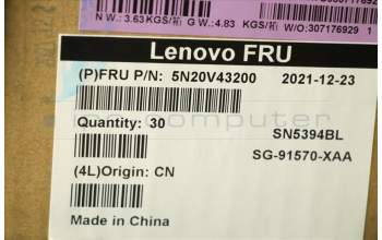 Lenovo 5N20V43200 NB_KYB CMSK-CS20,BK-BL,LTN,RUS