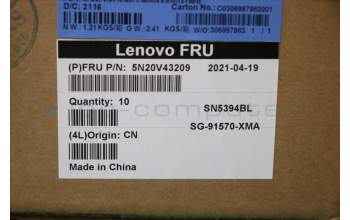 Lenovo 5N20V43209 NB_KYB CMSK-CS20,BK-BL,LTN,TC