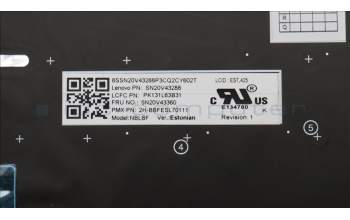 Lenovo 5N20V43360 NB_KYB CMSK-CS20,BK-BL,PMX,EST