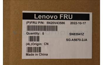 Lenovo 5N20V43586 Keyboard Internal, Belgian, Non-Backlight, Silver, UK
