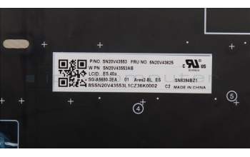 Lenovo 5N20V43625 NB_KYB CMSK-CS20,SV-BL,LTN,SPA
