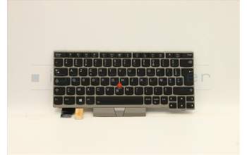 Lenovo 5N20V43626 Keyboard Internal, French, Silver, Backlight, US