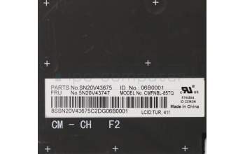 Lenovo 5N20V43747 NB_KYB CMFL-CS20,BK-NBL,CHY,TUR