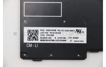 Lenovo NB_KYB CMFL-CS20,BK-NBL,LTN,058 FRA for Lenovo ThinkPad P14s Gen 2 (20VX/20VY)