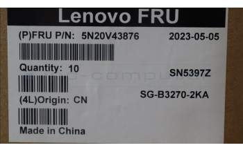 Lenovo 5N20V43876 NB_KYB CMFL-CS20,BK-NBL,LTN,DEN