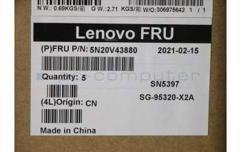 Lenovo 5N20V43880 Keyboard Internal, Greek, Black, Non-Backlight, US