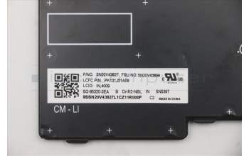 Lenovo 5N20V43899 NB_KYB CMFL-CS20,BK-NBL,LTN,IND ENG