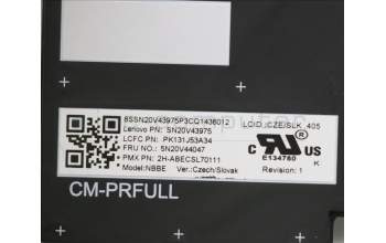 Lenovo 5N20V44047 NB_KYB CMFL-CS20,BK-NBL,PMX,CZE/SLK