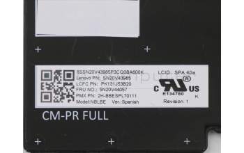 Lenovo NB_KYB CMFL-CS20,BK-BL,PMX,SPA for Lenovo ThinkPad P14s Gen 2 (20VX/20VY)