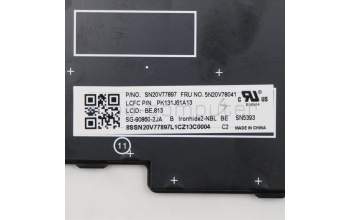 Lenovo 5N20V78041 Keyboard Internal, Belgian, Black, Non-Backlight, w/Number, UK