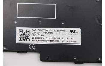 Lenovo 5N20V78044 Keyboard Internal,Spanish,Black,Non_Backlight,w/Number