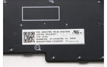 Lenovo 5N20V78049 Keyboard Internal,Hungarian,Black,Non_Backlight,w/Number