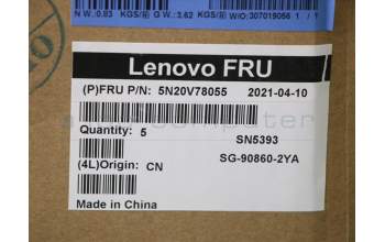 Lenovo 5N20V78055 Keyboard Internal, Slovenian, Non-Backlight, Black, w/Number, UK