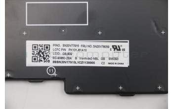 LENOVO 5N20V78059 Keyb T15/P15s G1/G2 GB