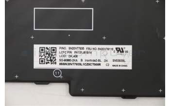 Lenovo 5N20V78116 NB_KYB CMNM-CS20,BK-BL,LTN,DEN