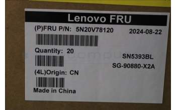 Lenovo 5N20V78120 Keyboard Internal, Greek, Black, Backlight, w/Number, US