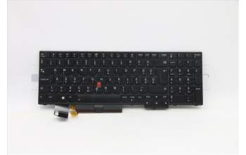 Lenovo 5N20V78122 Keyboard Internal, Hungarian, Black, Backlight, w/Number, UK