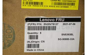 Lenovo 5N20V78137 NB_KYB CMNM-CS20,BK-BL,LTN,THAI