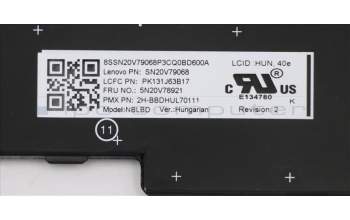 Lenovo 5N20V78921 NB_KYB CMNM-CS20,BK-BL,PMX,HUN