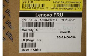 Lenovo 5N20W67717 NB_KYB CS20L FULL KBD LTN,NBL,B,THAI