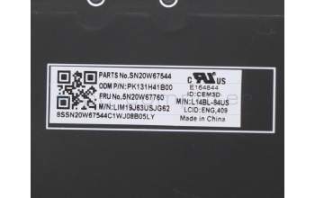 Lenovo 5N20W67760 NB_KYB CS20L FULL KBD CHY,BL,B,ENG