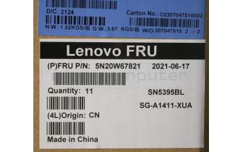 Lenovo 5N20W67821 NB_KYB CS20L FULL KBD LTN,BL,B,EURO ENG
