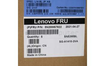 Lenovo 5N20W67822 NB_KYB CS20L FULL KBD LTN,BL,B,JPN