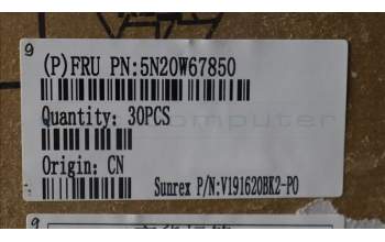 Lenovo 5N20W67850 Keyboard Internal, Portuguese, Backlight, UK