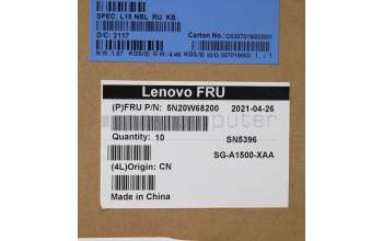 Lenovo 5N20W68200 Keyboard Internal, Russian, Non-Backlight, w/Number, US
