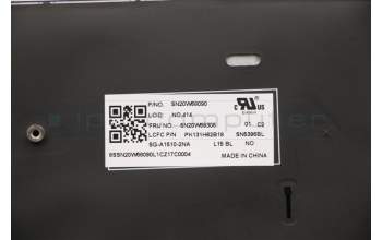 Lenovo 5N20W68306 Keyboard Internal, Norwegian, Backlight, w/Number, UK