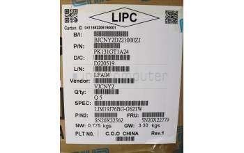 Lenovo 5N20X22779 Keyboard Internal, Bulgarian, Black, Non-Backlight, w/Number, UK