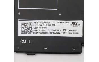 Lenovo 5N20X68847 NB_KYB CS20 FL-HC KBD LTN,BL,BK,058 FRA